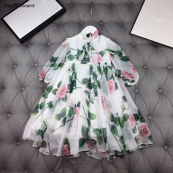 Designer fille robe filles robes bébé vêtements été printemps automne enfants dentelle princesse robe de soirée enfants robe