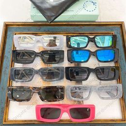 Lunettes de créateurs 2023 nouvelles lunettes de soleil offss pour hommes et femmes avec la même boîte dans la rue principale du blog ins