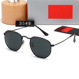 gafas de diseñador hombres gafas de sol hexagonales lunette de soleil rayband marco negro para hombre gafas de sol para mujer gafas irregulares gafas de sol metal dorado lentes de vidrio gris