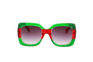 Lunettes de soleil de styliste pour hommes et femmes, monture carrée, style à la mode, lentille UV 400 avec cinq couleurs chaudes