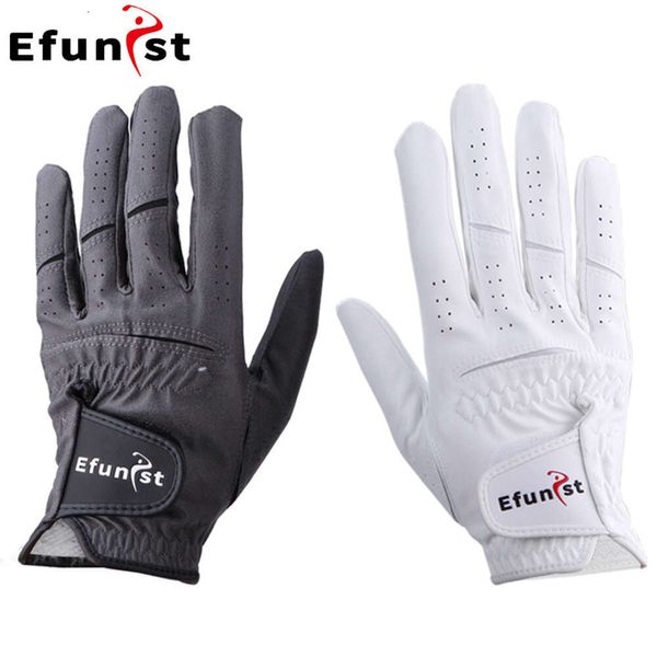 Guantes de diseño Efunist Golf para hombre, guantes nano deportivos antideslizantes de malla transpirable, disponibles en 6 colores para una mano