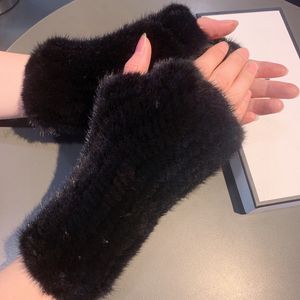 Designer Handschoenen dameshandschoenpol warmte konijnbont wintermitten voor vrouwen offici￫le replica teller kwaliteit Europese maat t0p kwaliteit 019