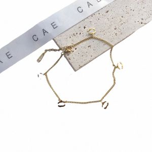 Designer Gold Anklets TS voor vrouwen nieuw ontwerp met van juwelenmerk perfect cadeau voor temperament en stijl cscious vrouwen in E5Hz#