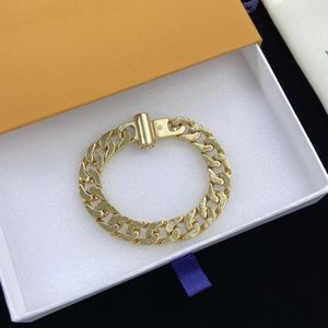 Designer Gold Bracelet Chain Letter Bracelet Hip Hop Unisex Chain Personality Chains Fashion Jewelry Supply