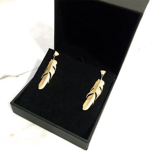 Designer Gouden Oorbellen Voor Vrouwen Sterling Love Earring Sieraden Vrouw Feather Charm Stud Dangle Fashion Burch Hoops Oorbellen