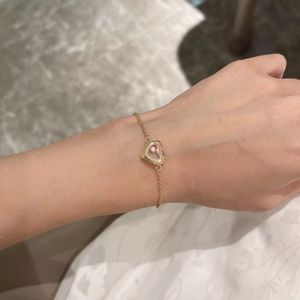 Ontwerper gouden hartvormige armband met een diamanten armband met doos voor vrouwen V-gouden 18k zilveren armband bruiloft sieraden Valentijnsdag geschenk moissanite sieraden