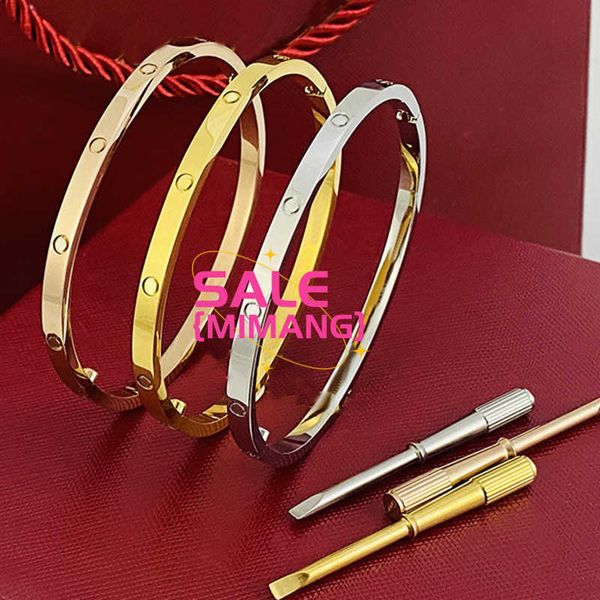 Designer Gold Jewelry Designers Luxury Love Mens Bracelet Womens Silver Rose Crystal Bangles ACCESSOIRES DE TOUTS LA MODE UNISE