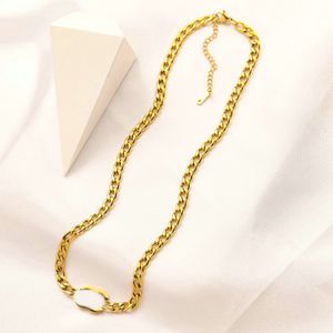 Designer Gold Letter Brand Necklace Compating Hanger Women Crystal Rhinestones Kettingen Simple Girl Wedding Sieraden Accessoires S S