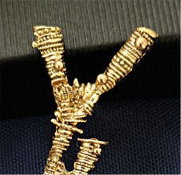 Designer Gold Letter broche pin voor mannen en vrouwen 4*7cm pak kledingpennen luxe mode sieraden cadeau tt