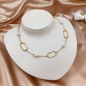 Designer gouden ketting voor dames parel bruiloft kettingen mannen luxe sieraden set hanger ketting