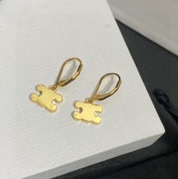 Pendientes colgantes de oro de diseñador para mujer, aretes de plata de ley S925, aretes diarios con decoración de diamantes