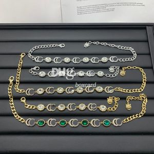 Ensembles de bracelets et colliers dorés de styliste, bijoux Vintage, ensembles de bracelets de pierres précieuses, ensembles de colliers avec boîte
