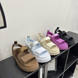 Designer Goldenglow Sandal Slides Plateforme Slippers City Girl Femmes Femmes Chaussures Hommes Slière Sandals Femme Tazz Tasman Sliders préférés Cork Bottom