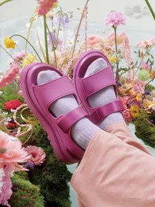 Designer GoldenGlow Sandalen Dames Slippers Platform Sandaal Dikke strand Eva Slides Dad Golden Glow Mules Waterdichte comfort Pink Maat 35-40