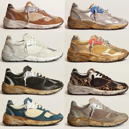 Designer Goldens Running Sole Casual Chaussures Femmes Hommes Goldenstar Nouvelle version Paris Italie Marque Sequin Classique Célèbre Do Old Dirty Baskets en cuir véritable