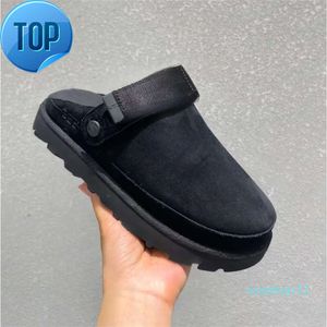 Diseñador Goldenstar Black Beige Clog Zapatillas Boston Zuecos Golden Star Beach Sandalia Cross Slides Mujeres Hombres Tazz Tasman Otoño Mostaza Semilla Castaño Invierno VeranoGk