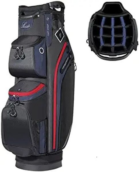 Bolsas de Golf de diseñador para hombres y mujeres, palos de Golf, bolsa ligera para carrito, organizador de 14 vías, divisor superior de longitud completa con enfriador de lujo