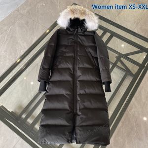 Designer goosie Down Jacket Parkas Real Coyote Fur Winter Women CG Canadian Mystiques Parka Down Jacket Waterproof Outdoor Coat Jackets women long exterior jacket