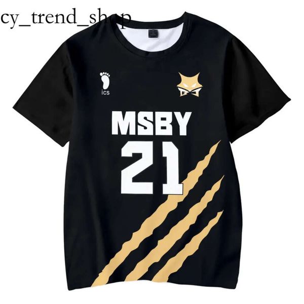 Designer Haikyuu MSBY Black Jackal 3D T-shirt d'été MSBY Tees O-Cou Mode Manches courtes Pièce Dessin animé Casual Anime Femmes / Hommes / Enfants 220616 Essentialshoodie 49