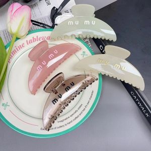 Designer Hair Clip Letter kleurrijke transparante haaien haarspeld damesclips klauwen klauwen meisjes haaraccessoires geschenken