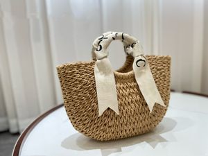 Sac demi-rond de styliste en paille conçu à la main, fourre-tout pour dames, cadeau d'anniversaire, matériau naturel, sac fourre-tout de luxe, épaule plage, photo, vacances, sac de décrochage de sable