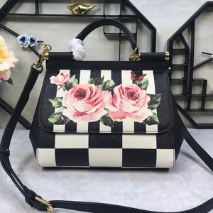 Designer Handtas 26 Kleuren Bloemen Handtassen Lady Crossbody Schoudertassen Portemonnee Luxe Tote Bags Tops Kwaliteit Koeienhuid Echt Leer Lange Riem Gouden Hardware