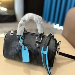 Designer handtas merk luxe vrouwen schouder messenger tassen vrouw boston tas blauwe kleur printen meisjes bakken portemonnee porties handtassen