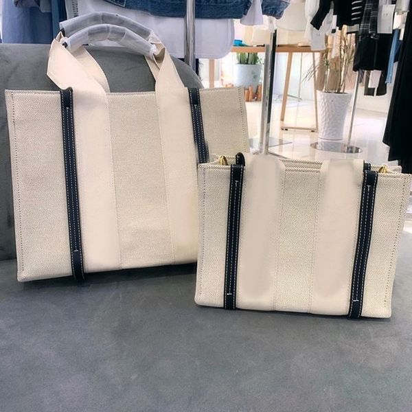 bolsos de diseñador bolsos cruzados para mujer bolso de lona con decoración de cinta bolso de compras grande bolsos de hombro de moda bolso de mensajero de dama diseños de lujo