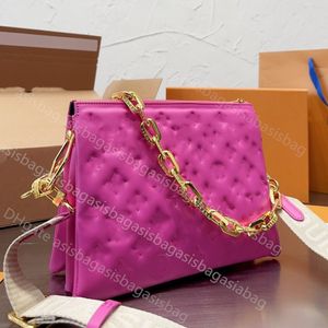 Designer Handtas Crossbody Schoudertas M57790 Coussin Bag PM MM Pink Ketting Telefoon Porther portemonnee Zipper Wallet Cowhide Echt lederen Tan Cross Body Tassen vrouwen