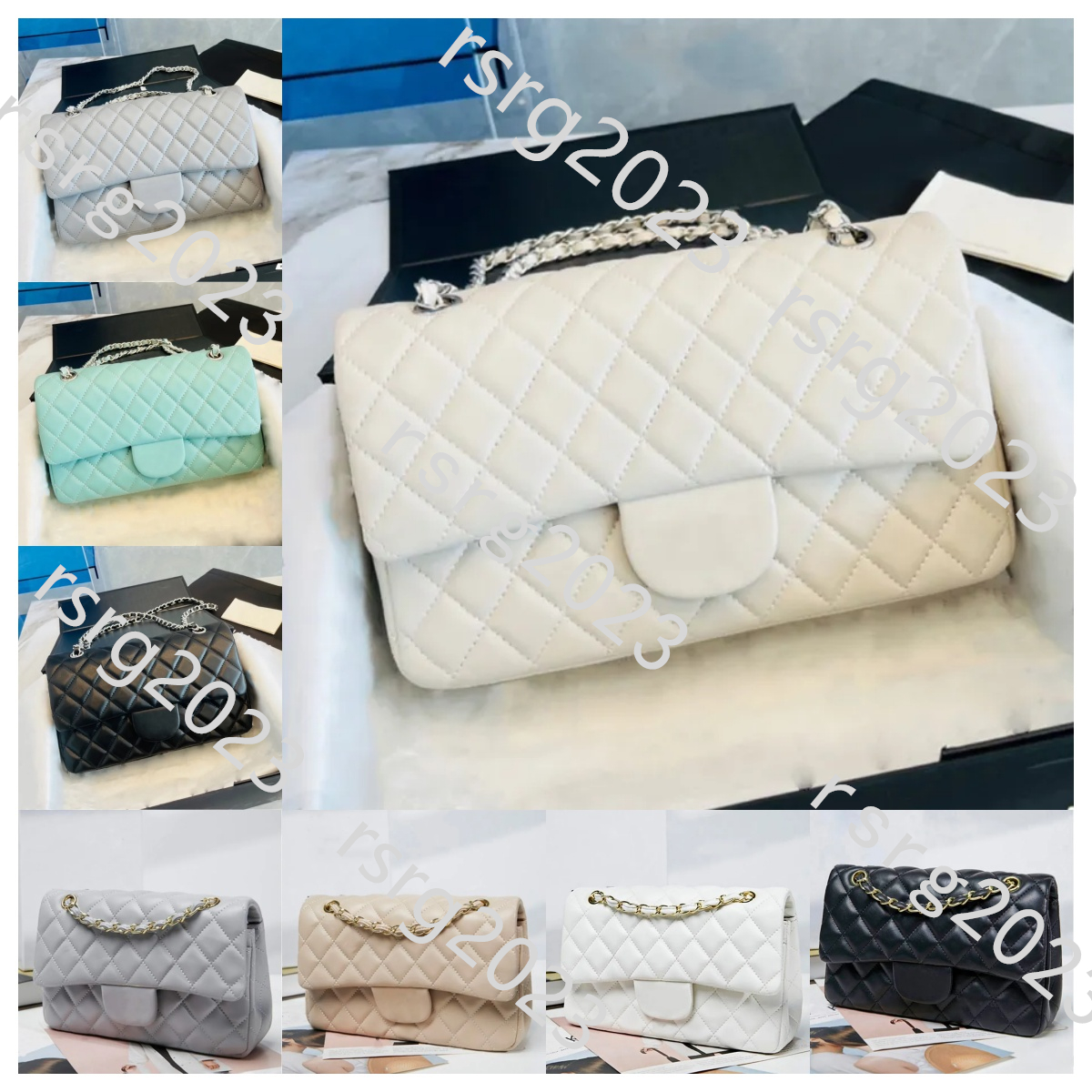 Designer Handbag Shoulder Chain Bag Clutch Flap Totes Bags Wallet Check Velour Thread Purse Double Letters Solid Hasp Waist Square Stripes Women Handbags