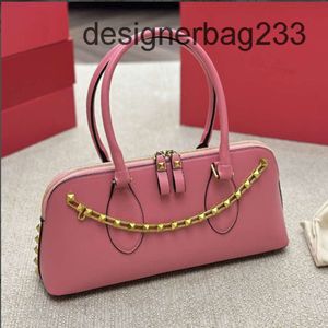 Diseñador Bolso Studs Valantiino Bolsas Mujeres Lady Bag Rock Stud Remache Cadena Hombro Cuero Damas Elegantes Bolsos Top Calidad Tarde E / W Monedero Y9BJ