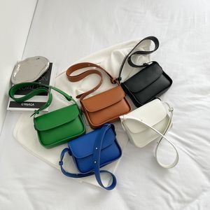 Designer Handtassen en Portemonnees Kleine Dames Messenger Bag Modetrend Crossbody Tassen voor Dames 2023 Groen Effen Flap Schoudertas FMT-4264