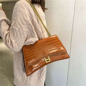 Bolsos de diseñador para mujer, bolso con patrón de cocodrilo, bolsos de moda para mujer, bolso de hombro portátil