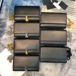 Ontwerper Handtassen Echte lederen kwast zakken ketting portemonnee mode koppeling envelop lady schoudertas cowhide luxe handtas portemonnees messenger vrouwen