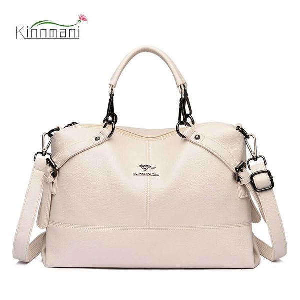 Bolsos De diseñador De alta calidad para mujer, Bolsos De piel auténtica, Color puro, Sacs De Marque De Luxe En Cuir Veritable Femme Bolso