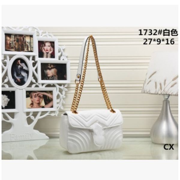 Bolsos de diseñador Bolso con cadena de cuero Moda para mujer Bolso de hombro de lujo Bolso cruzado Nueva marca Tide Venta caliente 123