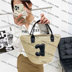 Sacs à main de créateurs Mode pour femmes Sac de plage d'été Sac de paille Shopping Totes Femmes Luxe Tissé Grand Bandoulière Sacs Lady Épaule Panier Sac