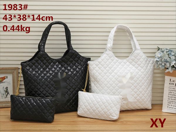 Designer Sacs à main Femmes Totes Quilted Underarm Shopping Sac à bandoulière Big Ladys Carrier Bag Sac à main en cuir véritable # 1983