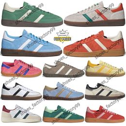 Diseñador Ballon Handball Spezial Casual Shoes Mujeres Mujeres Casco Casual Night Shadow Brown Collegiate Green White Grey Casual Shopers Shoes Gym 87