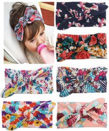 Designer Handbands pour bébé enfants fille fleur cheveux accessoires bandeaux lapin oreille style fascinateur coiffes pour cadeau5842492