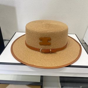 Designer chapeau seau chapeau femme designer lady paille bonnet de bonnet d'été seau de luxe céliénisme ajustement du chapeau décontracté capuchon 912