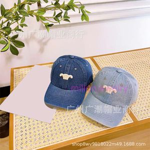 Designer hoed celina honkbal cap c correcte letter denim honkbal hoed hoed unisex geborduurde zon vizier hoed modehoed