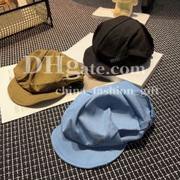 Chapeau de créateur Béret de luxe pour femmes Summer Souffable Sunshade Duck Tongue de la langue