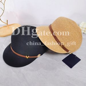 Chapeau de créateur de luxe chapeau soleil femmes casquette paille