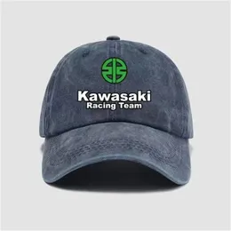 Chapeau de designer HOMMES MOTOING HEURS MOTOSIAST KAWASAKI MOTO BROIDE BURIERED CAP SUMME CASCOST CASQUET