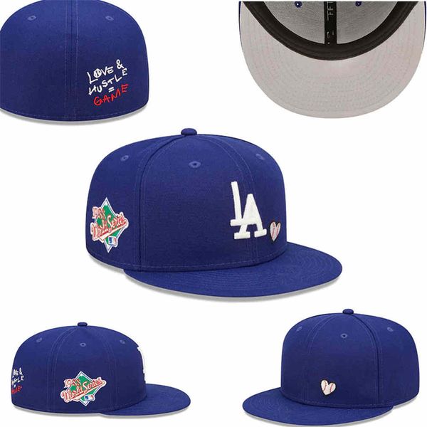 Sombrero de diseñador Béisbol para hombre Sombreros ajustados Clásico Color negro Hip Hop Chicago Deporte Diseño cerrado completo Gorras gorra de béisbol Chapeau Stitch Heart Hustle Flowers cap W-16