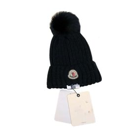 Дизайнерская шапка moncles, роскошная кепка высшего качества, дизайнерская шапка-бини, мужская и женская повседневная шапка осень/зима, вязаная шапка премиум-класса из 100% шерсти, кашемировая шапка с комочком волос
