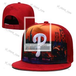 Designer Hat Quality Phillies P Lettre américaine Baseball Snapback Caps Sport Men Femmes Chapeaux A réglables pour hommes Gorras Bones Hat à hommes