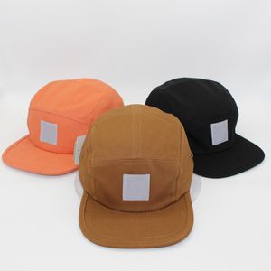 Designer hoed Soft Top Solid Color Flat Brim Camping Hat voor mannen en vrouwen Trendy Tooling Skateboard Hip-Hop Sunshade Hat Peaked Cap