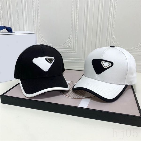 Chapeaux de créateurs Luxurys Casquette pour hommes Casquette de sport triangulaire Voyage Courir Porter confortable polyvalent Casquette Sac Boîte Emballage Chapeaux ajustés Bon Nice PJ083 B4